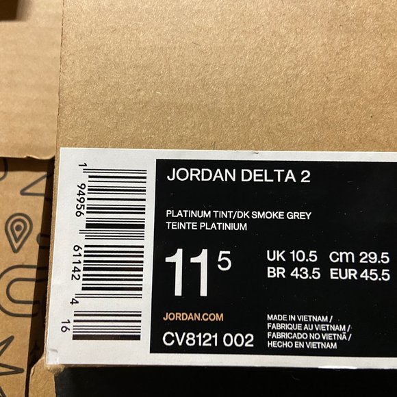 Nike Air Jordan Delta 2 Grape Ice Purple Grey CV8121-002 Basketball Men NEW main image 6